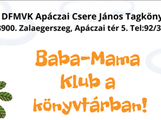 Baba-mama klub a knyvtrban! 2023