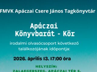 Ap�czai K�nyvbar�t K�r - 2026. �prilis