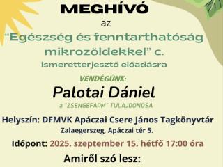 Egészség és fenntarthatóság mikrozöldekkel Egészség és fenntarthatóság mikrozöldekkel