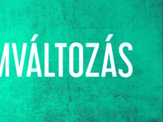 Programváltozás!! Programváltozás!!