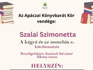A kígyó és az oroszlán c. kötetbemutató A kígyó és az oroszlán c. kötetbemutató