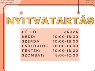 �jra a megszokott nyitvatart�s szerint!