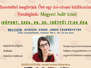 Vend�g�nk: Megyeri Judit �r�n�!
