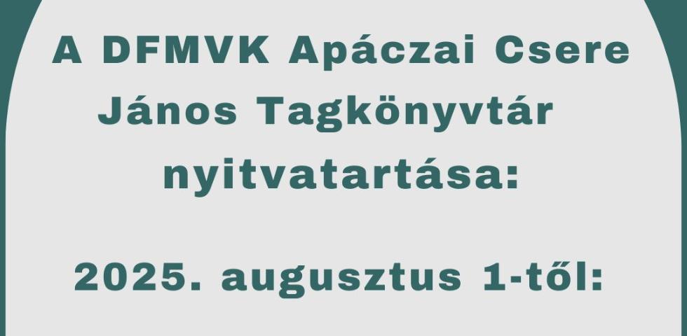 Nyits - 2025. augusztus 01-tl!