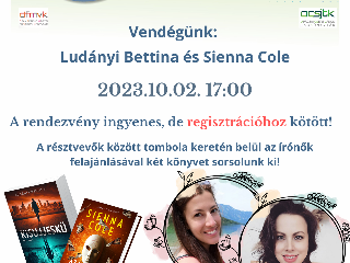 Sienna Cole és Ludányi Bettina írónő a könyvtárban!