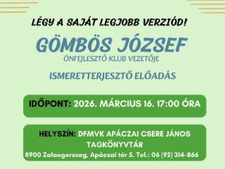 Vend�g�nk: G�mb�s J�zsef az �nfejleszt� Klub vezet�je