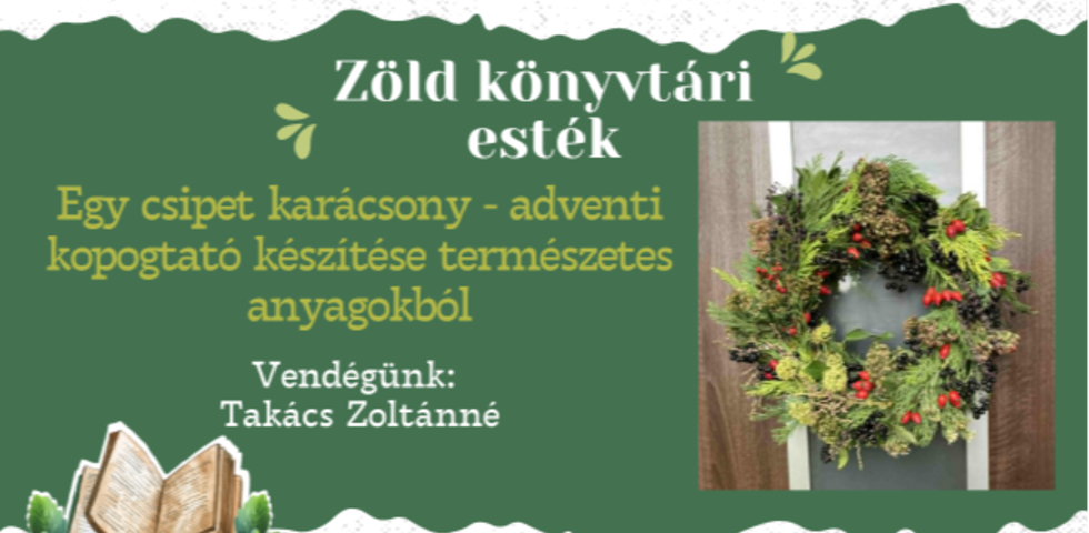 Egy csipet karcsony - adventi kopogtat ksztse