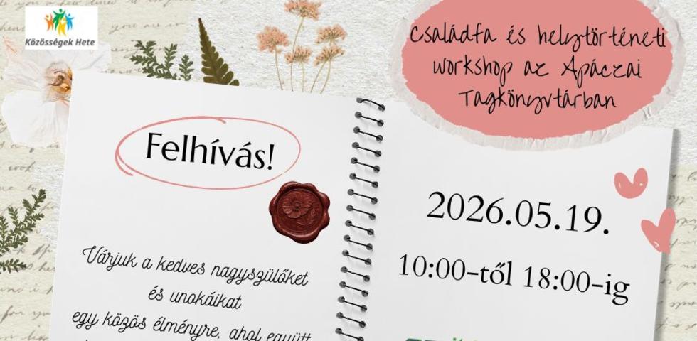 Csal�dfa �s helyt�rt�neti workshop!