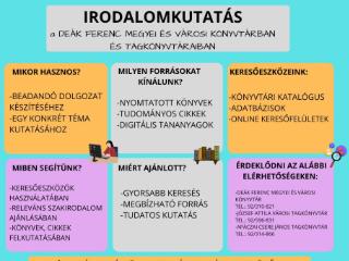 Irodalomkutat�s a k�nyvt�rban!