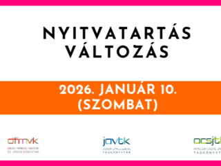 Nyitvatart�s v�ltoz�s! - 2026. janu�r 10.