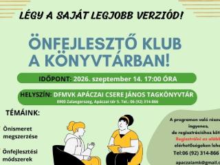�nfejleszt� klub a k�nyvt�rban! - szeptember