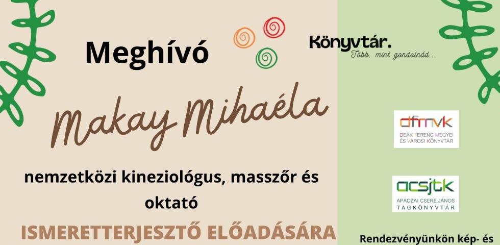 Makay Miha�la ismeretterjeszt� el�ad�sa