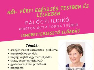 Női- férfi egészség testben és lélekben - előadás Női- férfi egészség testben és lélekben - előadás