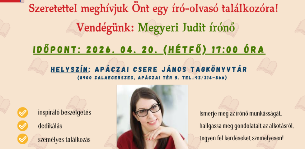 Vend�g�nk: Megyeri Judit �r�n�!