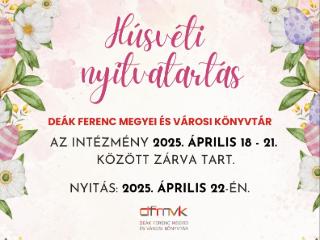 Ünnepi nyitvatartás - 2025 Ünnepi nyitvatartás - 2025