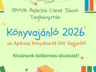 K�nyvaj�nl� az Ap�czai K�nyvbar�t k�r tagjait�l-2026