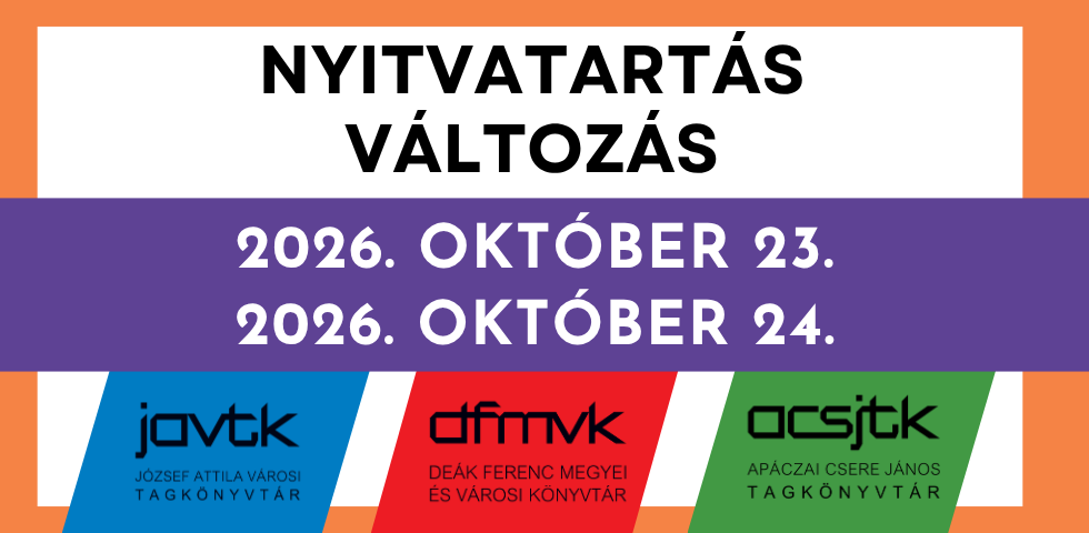 Okt�beri nyitvatart�s v�ltoz�s!