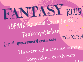 Fantasy club a knyvtrban!