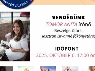 Tomor Anita írónő a könyvtárban!