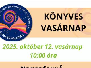 Könyves Vasárnapi programok 2025.