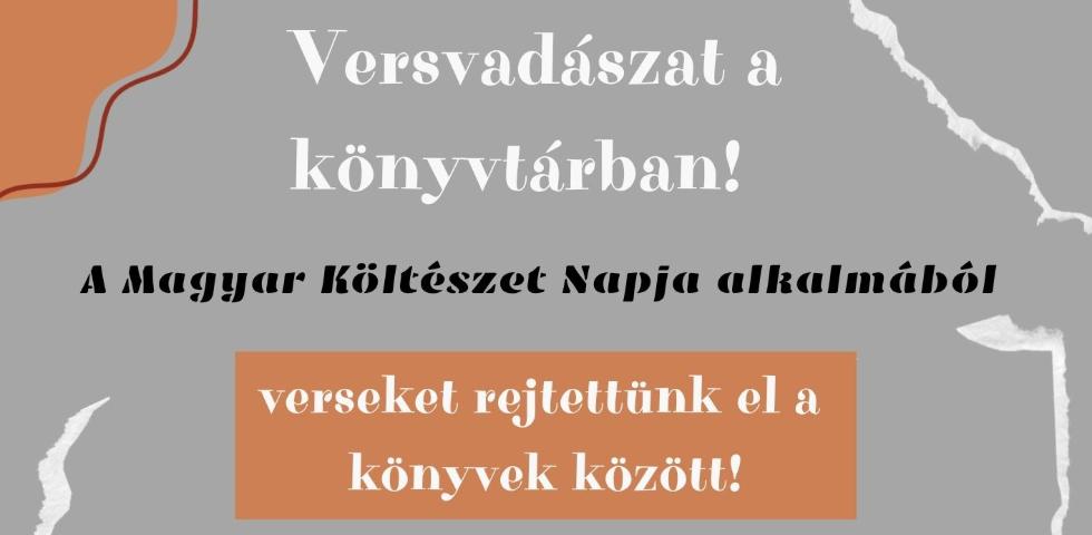 Versvadászat a könyvtárban! Versvadászat a könyvtárban!