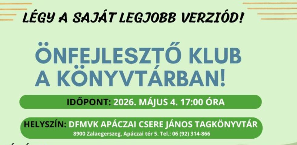 �nfejleszt� klub - 2026. m�jus